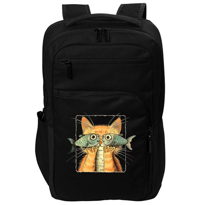 Cat With Fisheyes Impact Tech Backpack