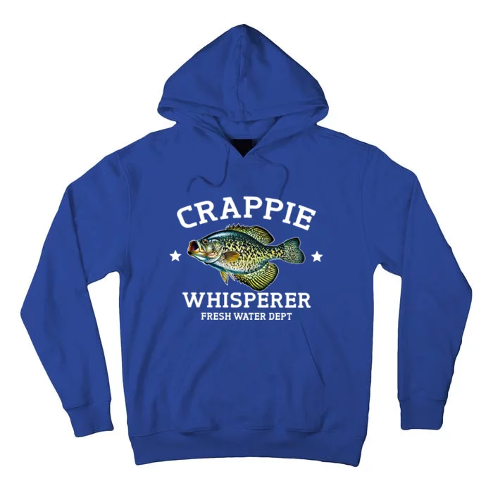 Crappie Whisperer Fresh Water Dept Funny Love Fishing Cute Gift Tall Hoodie