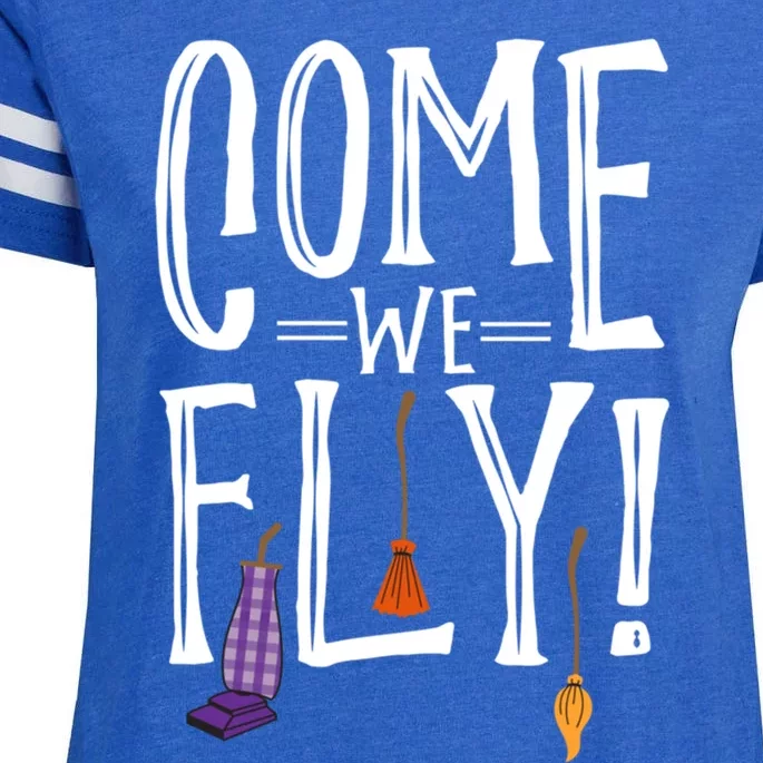 Come We Fly! Best Gift For Halloween Party Gift Enza Ladies Jersey Football T-Shirt