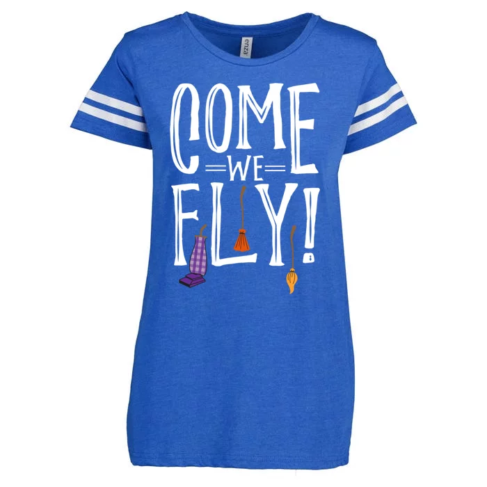 Come We Fly! Best Gift For Halloween Party Gift Enza Ladies Jersey Football T-Shirt