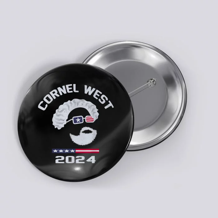 Cornel West For President 2024 Portrait Cornel West 253 Button