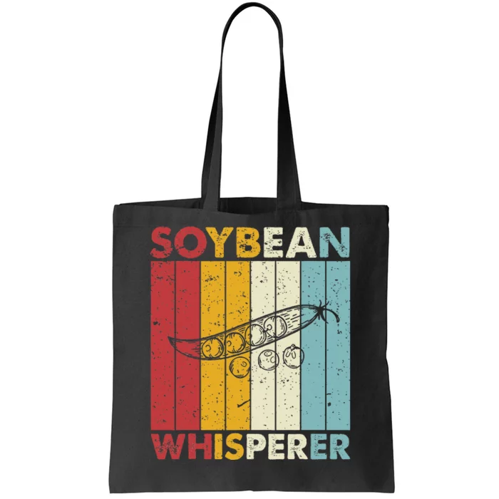 Crops Whisperer Farming Farmer Vintage Soybean Tote Bag