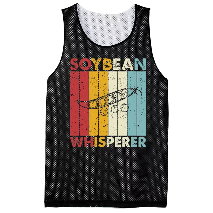 Crops Whisperer Farming Farmer Vintage Soybean Mesh Reversible Basketball Jersey Tank