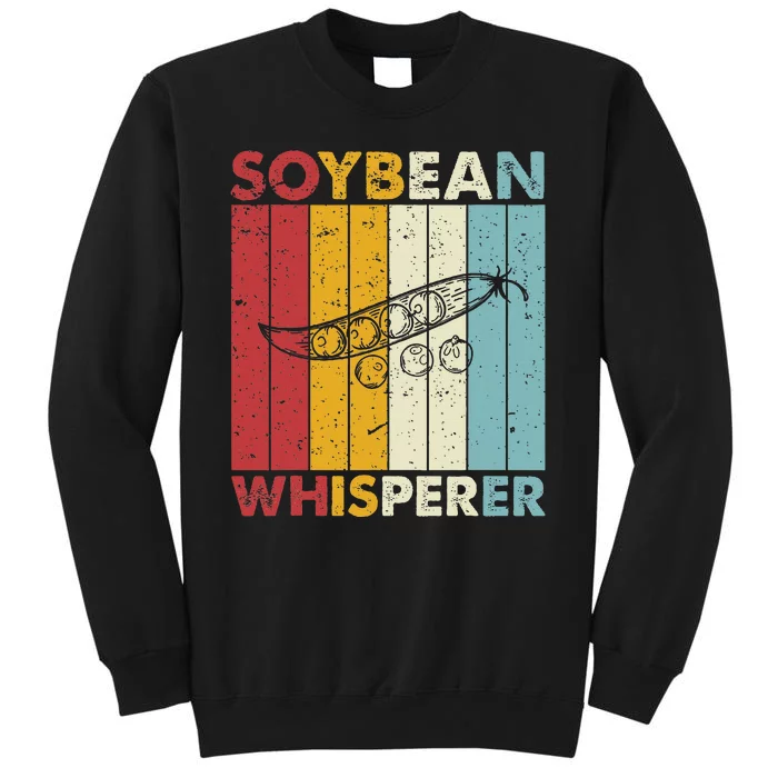 Crops Whisperer Farming Farmer Vintage Soybean Tall Sweatshirt