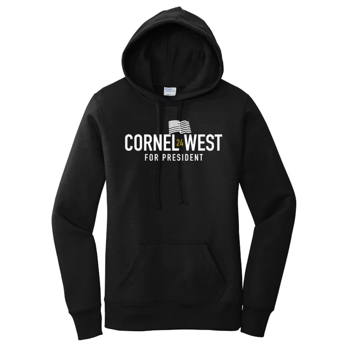 Cornel West For President Cornel West 2024 Women's Pullover Hoodie