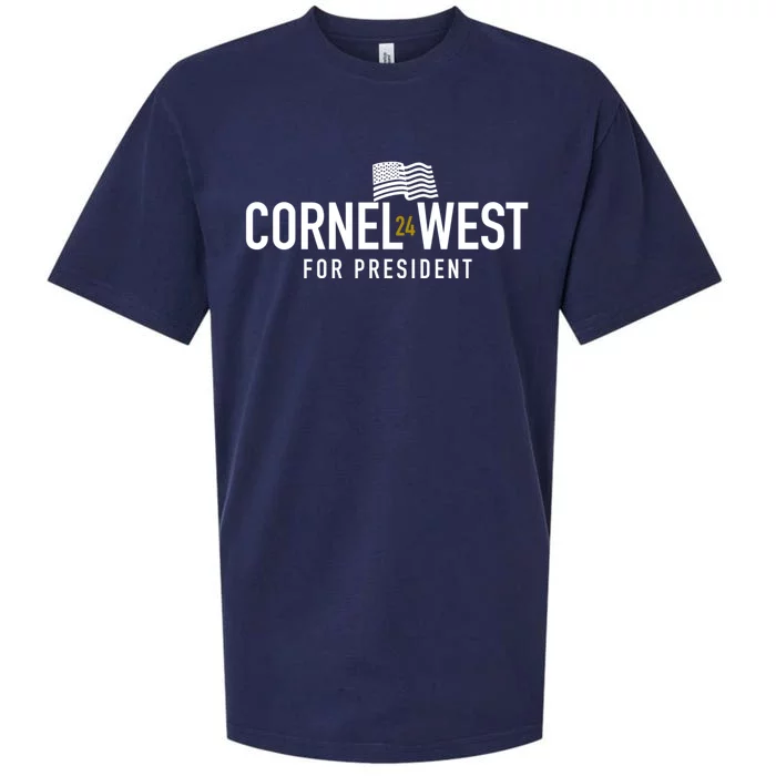 Cornel West For President Cornel West 2024 Sueded Cloud Jersey T-Shirt