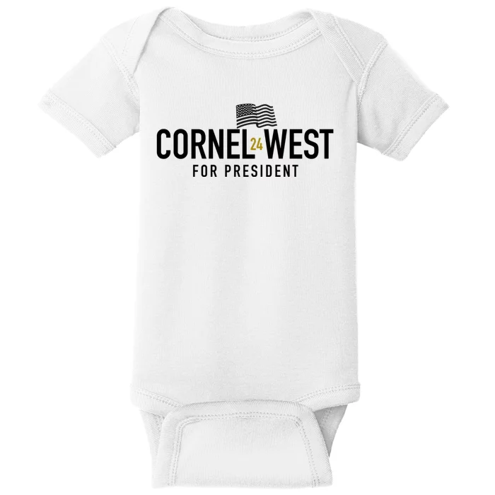 Cornel West For President Cornel West 2024 Baby Bodysuit