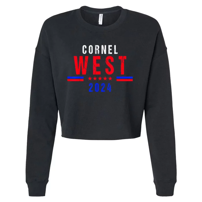 Cornel West For President Cornel West 2024 Cropped Pullover Crew