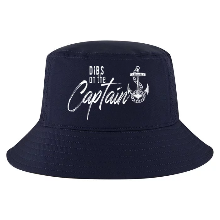 Captain Wife Funny Dibs On The Captain Gift Cool Comfort Performance Bucket Hat