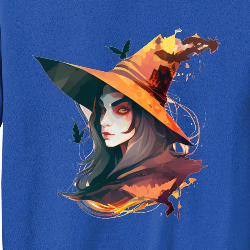 Cool Witch Face Gift Tall Sweatshirt