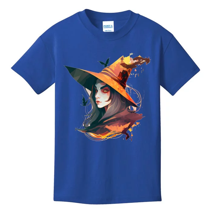 Cool Witch Face Gift Kids T-Shirt