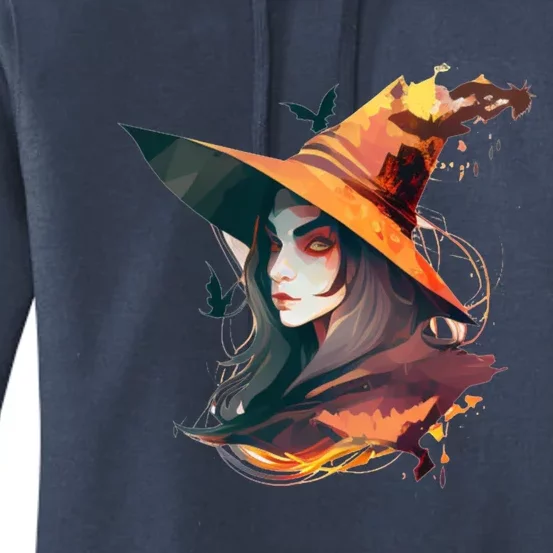 Cool Witch Face Gift Women's Pullover Hoodie