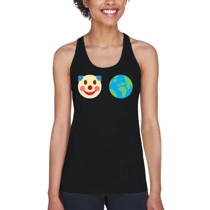 Clown World Funny Crazy Times Women's Racerback Tank