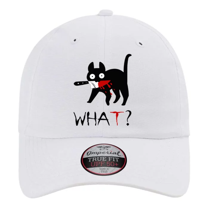 Cat What Funny Black Cat Murderous Cat With Knife The Original Performance Cap