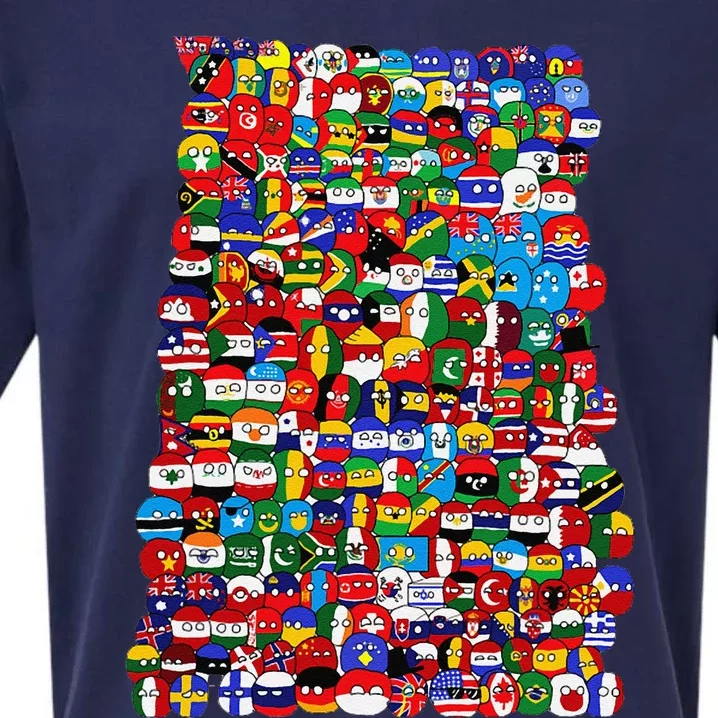 Countryballs World Flags Sueded Cloud Jersey T-Shirt