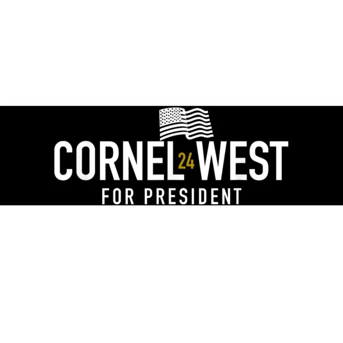 Cornel West For President Cornel West 2024 Bumper Sticker