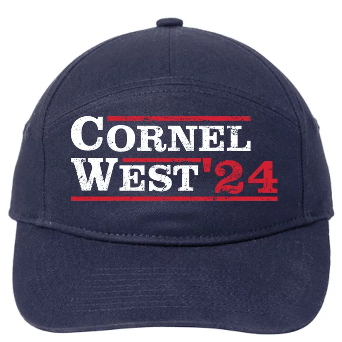 Cornel West For President Cornel West 2024 7-Panel Snapback Hat