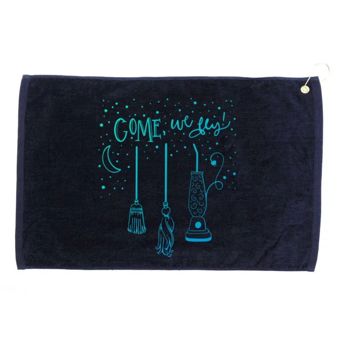 Come We Fly Halloween Hocus Fall Party Cute Gift Grommeted Golf Towel