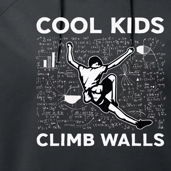 Climb Walls Funny Rock Climbing Bouldering Performance Fleece Hoodie