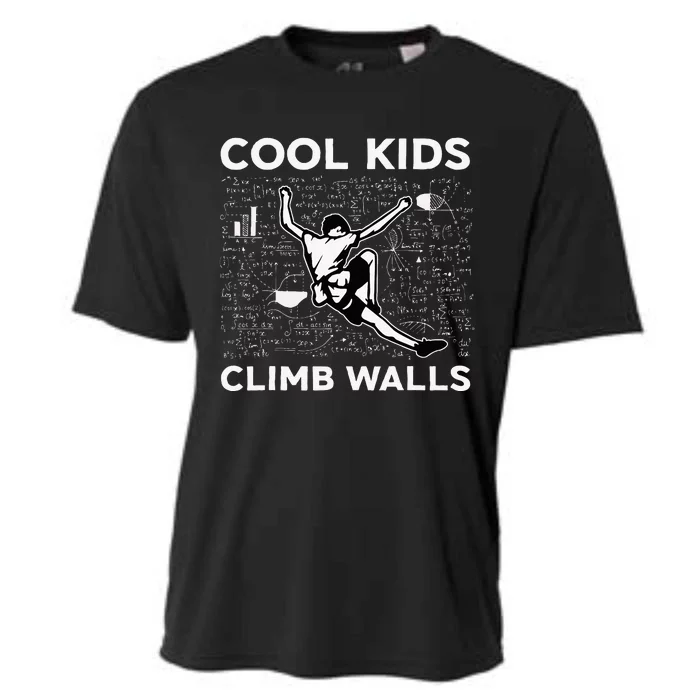 Climb Walls Funny Rock Climbing Bouldering Cooling Performance Crew T-Shirt