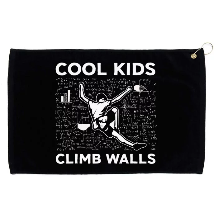 Climb Walls Funny Rock Climbing Bouldering Grommeted Golf Towel