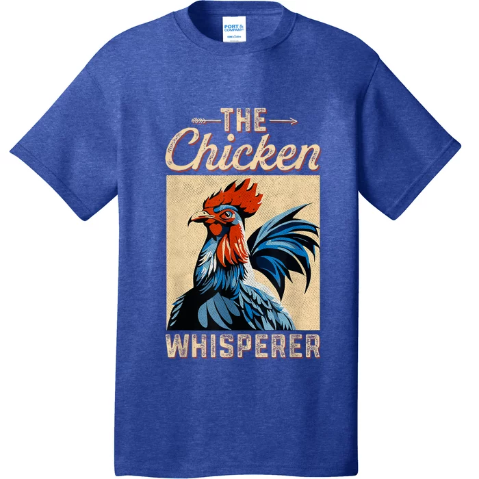 Chicken Whisperer Funny Vintage Chicken Portrait Farming Hen T-Shirt