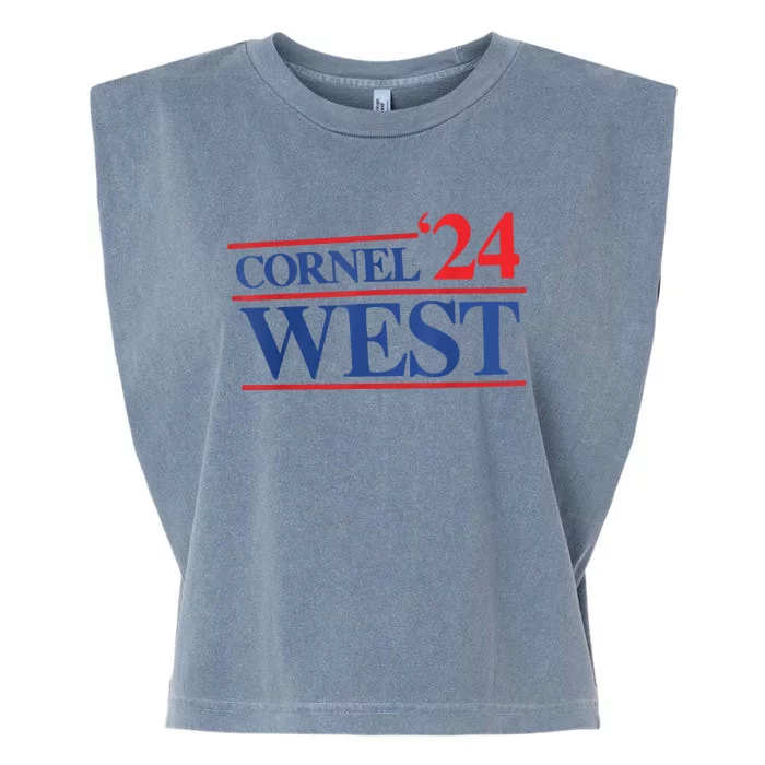 Cornel West For President Cornel West 2024 Garment-Dyed Women's Muscle Tee