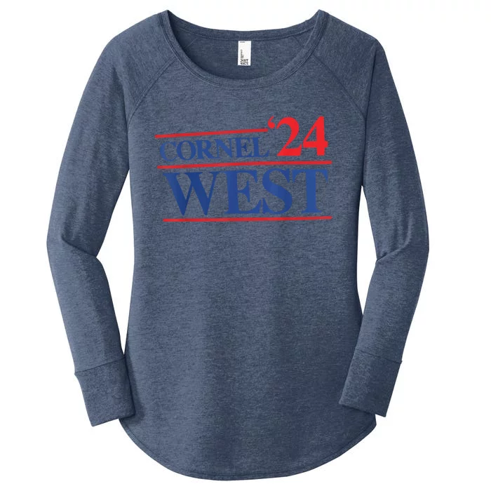 Cornel West For President Cornel West 2024 Women's Perfect Tri Tunic Long Sleeve Shirt