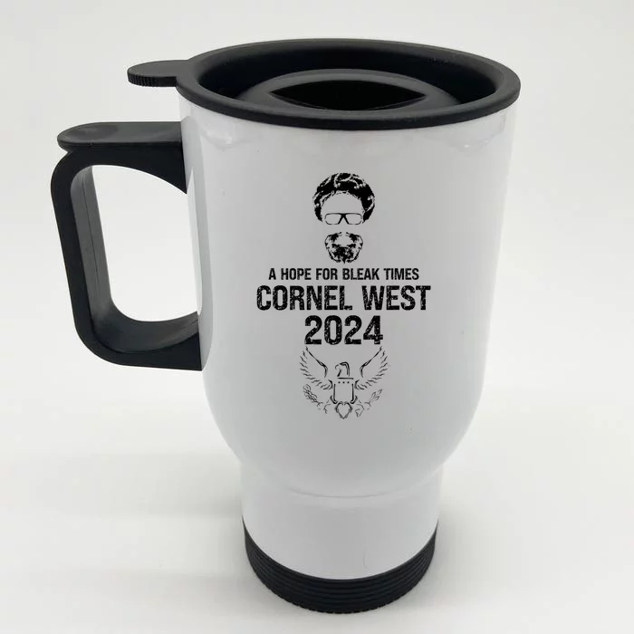 Cornel West For President 2024 USA Election Cornel West Front & Back Stainless Steel Travel Mug