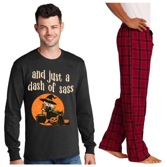 Cute Witch Funny Halloween Teens Long Sleeve Pajama Set