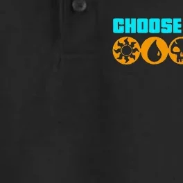 Choose Wisely Gamer M.A.N.A Symbols Gathering Magic Dry Zone Grid Performance Polo