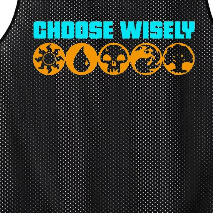 Choose Wisely Gamer M.A.N.A Symbols Gathering Magic Mesh Reversible Basketball Jersey Tank