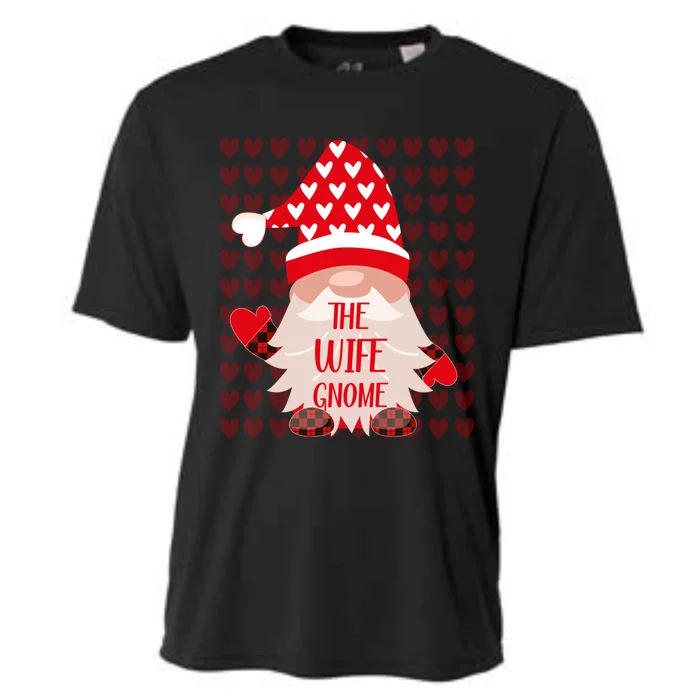 Cute Wife Gnome Family Matching Valentine's Day Costume Tee Gift Cooling Performance Crew T-Shirt