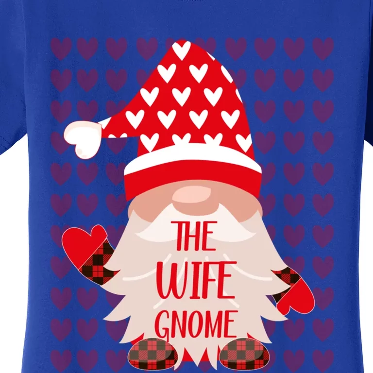 Cute Wife Gnome Family Matching Valentine's Day Costume Tee Gift Women's T-Shirt