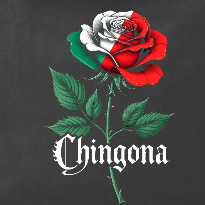 Chingona Women Girl Mexico Mexican Independence Day Flag Zip Tote Bag