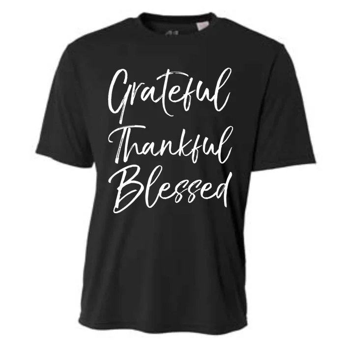 Christian Worship Gift Grateful Thankful Blessed Great Gift Cooling Performance Crew T-Shirt