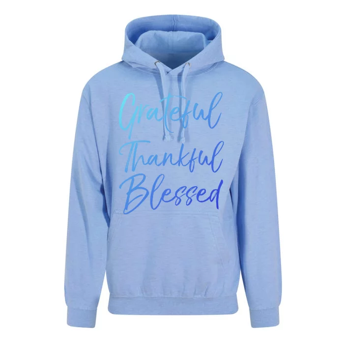 Christian Worship Gift Grateful Thankful Blessed Gift Unisex Surf Hoodie