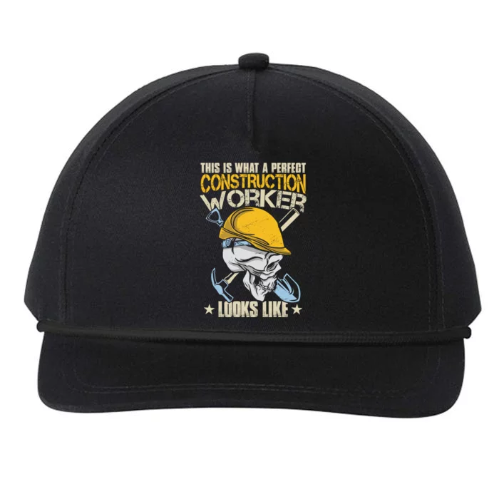 Construction Worker Gift Snapback Five-Panel Rope Hat