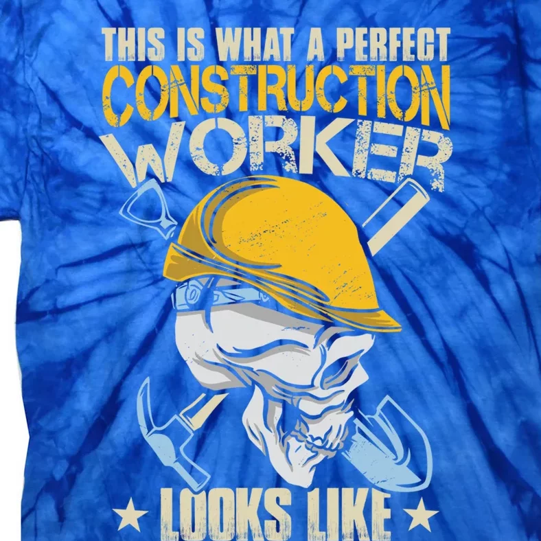 Construction Worker Gift Tie-Dye T-Shirt