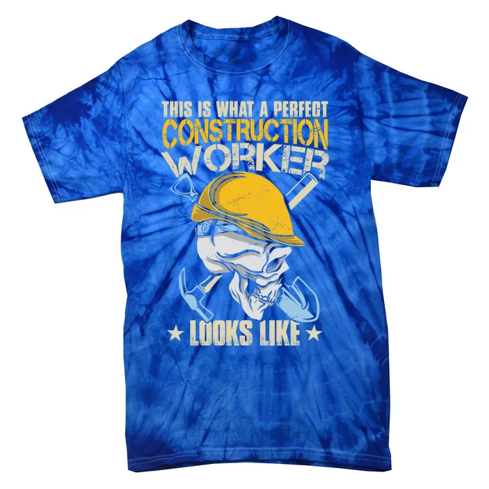 Construction Worker Gift Tie-Dye T-Shirt