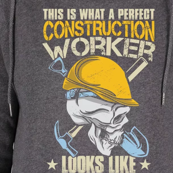 Construction Worker Gift Womens Funnel Neck Pullover Hood