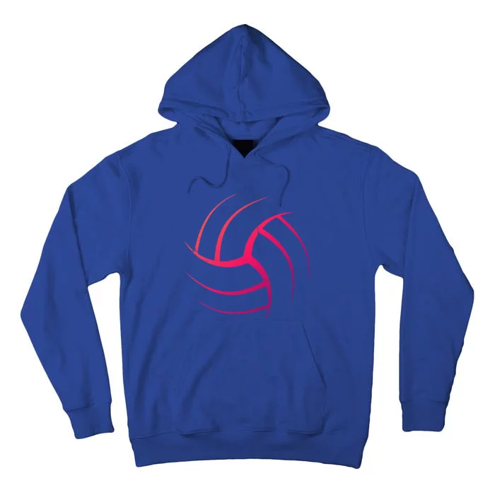 Cute White Graphic Art Volleyball Unique Meaningful Gift Tall Hoodie