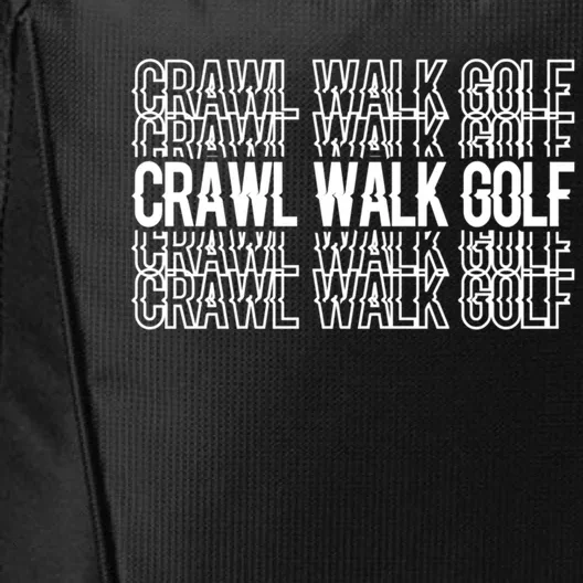 Crawl Walk Golf Gift City Backpack