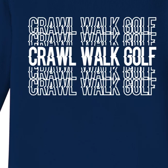 Crawl Walk Golf Gift Baby Long Sleeve Bodysuit