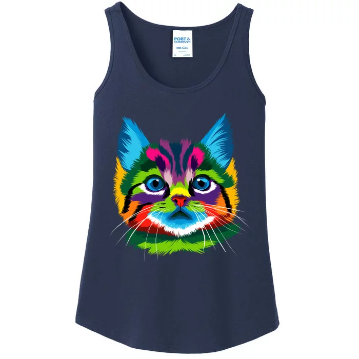 Cat Wo Graphic Teess Graphic Tee Cute Cat Ladies Essential Tank