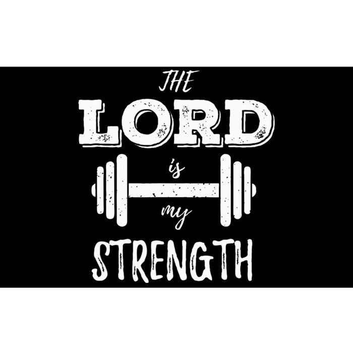 Christian Workout Gym Lord Is My Strength Bumper Sticker