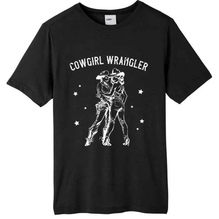 Cowgirl Wrangler Gay Cowgirl Lesbian Femme Lesbian Pride ChromaSoft Performance T-Shirt