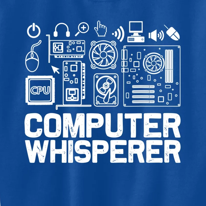 Computer Whisperer Gift It Tech Support Nerds Geek Funny Gift Funny Gift Kids Sweatshirt