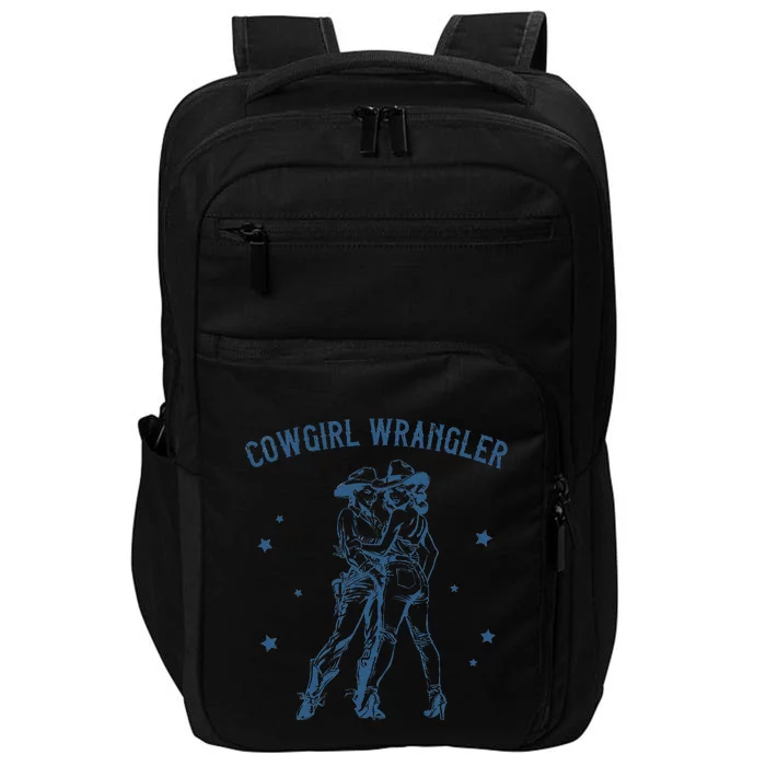 Cow Wrangler Gay Cow Lesbian Femme Lesbian Pride Impact Tech Backpack