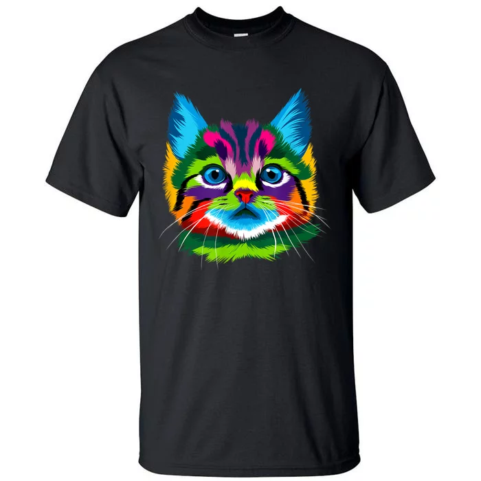 Cat Womens Graphic Tees Graphic Tee Cute Cat Tall T-Shirt